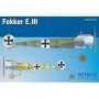 EDU-7444 1/72 Fokker E III Aircraft (Wkd Edition Plastic Kit)