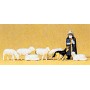 590-14160 Animals -- Shepherd w/Sheep Dog & Sheep pkg(8) HO