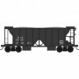 BOW42783 HO 70 Ton 2 Ballast Car w/ Side Chutes, B&LE A450