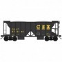 BOW42798 HO 70 Ton 2 Ballast Car w/ Side Chutes, CSX 975149
