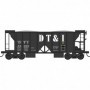 BOW42804 HO 70 Ton 2 Ballast Car w/ Side Chutes, DT&I 85000