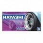 AOS-52594 1/24 Hayahi 14" Tire & Wheel Set (4)