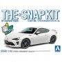 AOS-54185 1/32 Toyota 86 Sports Car (Snap Molded in White Peal)