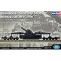 GERMAN KARL-GERAET 040/041 on railway transport car   1/72