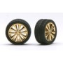 PGH-1242 1/24-1/25 Allantes Chrome Rims w/Low Profile Tires (4)