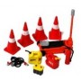 PHO-16052 1/24 Roadside Accessories: Cones, Jack, Cables, Gas/Oil Containers, Battery