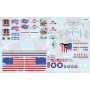 AMTMKA027 AMERICAN PRIDE GRAPHICS CUSTOM DECALS  1/25...