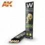 AK-10040 AK Interactive Watercolor Pencil Set Green And Brown Camouflages