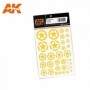 AK-101 AK Interactive Us Yellow Stars In Circles All Scales