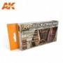 AK-562 AK Interactive Old And Weathered Wood Vol.1 Colors Set