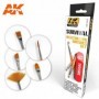 AK-663 AK Interactive Survival Weathering Brush Set