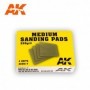 AK-9017 AK Interactive Medium Sanding Pads 220 grit. 4 units