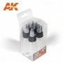 AK-9046 AK Interactive Paint Doser Bottles 4x30 ml