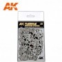 AK Interactive Flexible Airbrush Stencil 1/48, 1/72