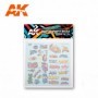 AK-9091 AK Interactive Assorted Graffiti Decals