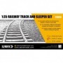 35B06-B 1/35 RAILWAY TRACK AND SLEEPER SET (4 PCS - Length 71.42 cm)