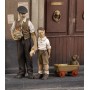 RML-573 1/35 WWII Civilian Man & Boy w/Toy Wagon (Resin) (D)