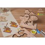 UGears Knight 3D-puzzle Coloring Model - 8 pieces