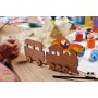 UGears Locomotive 3D-puzzle Coloring Model - 15 pieces