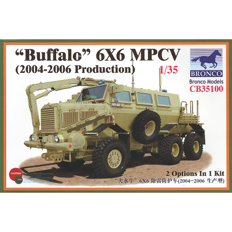 Bronco Models 1/35 Buffalo 6x6 MPCV (2004-2006 Prod.) Armoured Car