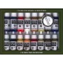 VLJ-70147 17ml Bottle American Colonial Model Color Paint Set (16 Colors) (D)