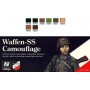 VLJ-70180 17ml Bottle Waffen SS Camo Model Color Paint Set (8 Colors)