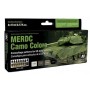 VLJ-71202 17ml Bottle US Army Vehicles MERDC Camo Model Air Paint Set (8 Colors)