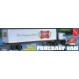 FRUEHAUF 40' SEMI TRAILER (Miller Beer)   1/25