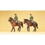 Police Mounted On Horseback -- German Officers pkg(2) Scale HO