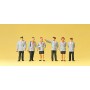 Working People -- Belgian Railway Personnel pkg(6) Scale HO