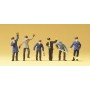 Railroad Personnel -- Railway Yard Workers pkg(6) Scale HO