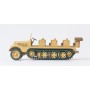 Former German Army WWII SdKfz 11 Series Medium Half-Track (Plastic Kit) -- Engineer Version, Troop Transport Scale HO