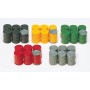 Metal Drums - Assorted Color; pkg(30) Scale HO