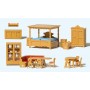 Country House Furniture Set -- Assembled Scale HO