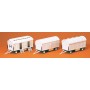 Modern Circus Wagon Set - Plastic Kits -- Equipment Carriers pkg(3) - Undecorated Scale HO