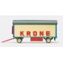 Modern Circus Wagon - Assembled -- Solid Side Baggage - Krone Scale HO