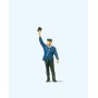 Individual Figure - Railway Personel -- Conductor w/Arm Raised Scale HO