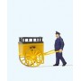 Individual Figures, Working People -- Post Office Worker w/Cart Scale HO