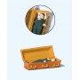 Male Vampire Laying in Coffin Scale HO