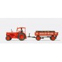Construction Equipment, Tractor -- Hanomag R55 w/Driver and Meier Coal Wagon Scale HO