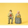 Elderly Farmer Seated w/Wife Scale G