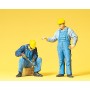 People Working -- Modern US Track Workers (welder and helper w/hardhats) Scale G