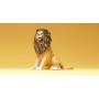 Wild Animal Figures, 1/24 - 1/25 Scale -- Lion Sitting Scale 1/25