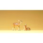 Wild Animal Figures, 1/24 - 1/25 Scale -- Roe Deer Fawns Scale 1/25