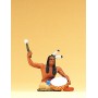 Wild West Figures - Native Americans: 1:25 -- Warrior, Beating Ceremonial Drum Scale 1/25