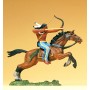 Wild West Figures - Native Americans: 1:25 -- Mounted Indian Warrior, Shooting Bow Forward Scale 1/25