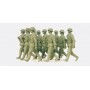 Military - Former German Army WWII - Unpainted Figure Sets -- Grenadiers Marching in Step pkg(9) Scale 1/35