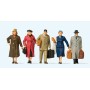 Walking Passengers -- pkg(5) Scale 1/45