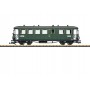 2nd-3rd Class Wood Coach - Ready to Run -- Saxon State Railroad (Era I, green, black)