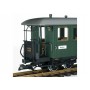 2nd-3rd Class Wood Coach - Ready to Run -- Saxon State Railroad (Era I, green, black)